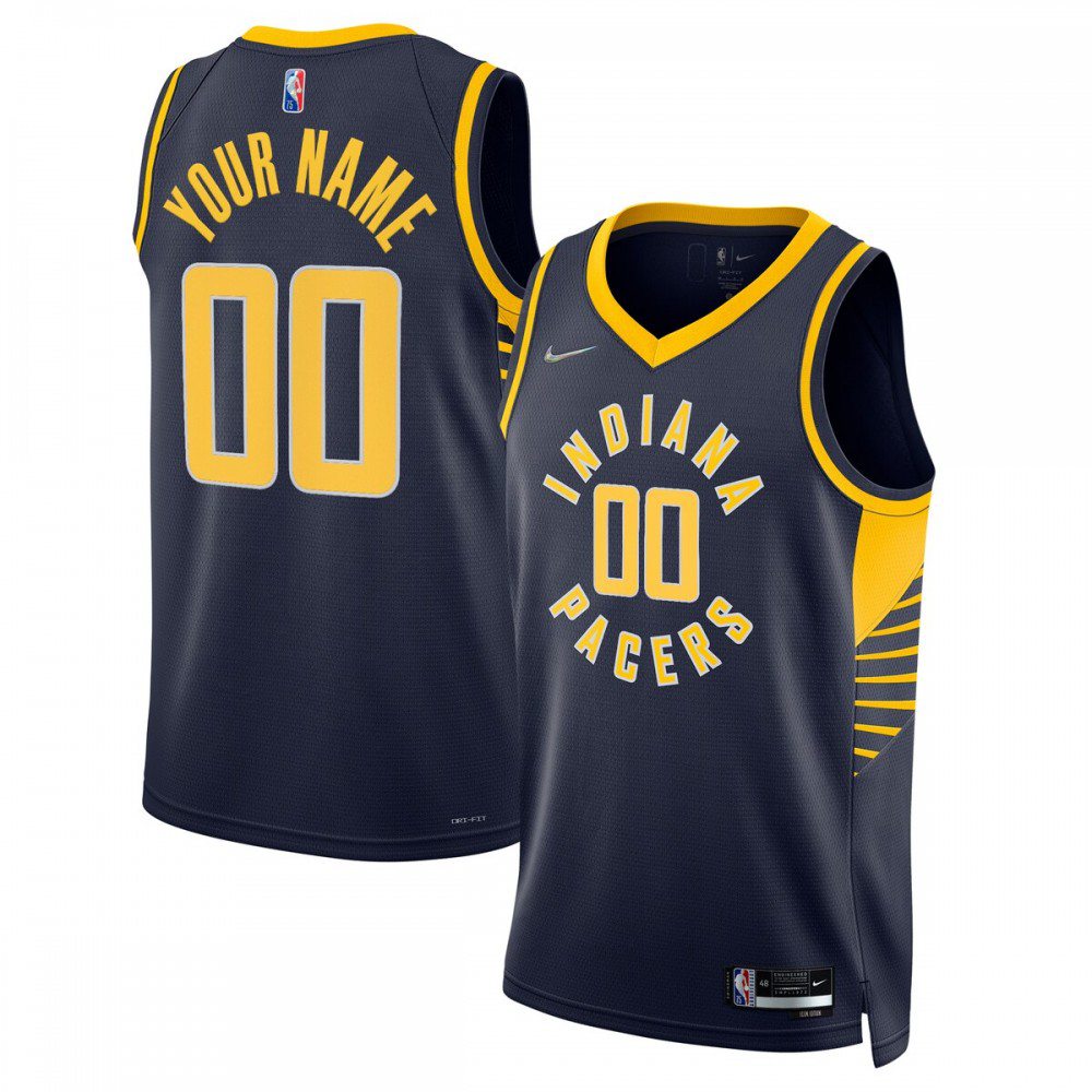 Indiana Pacers 2021/22 Diamond Swingman Custom Jersey - Icon Edition - Navy-Pro Kit Vault | Brand New 26/27 Sports Jerseys